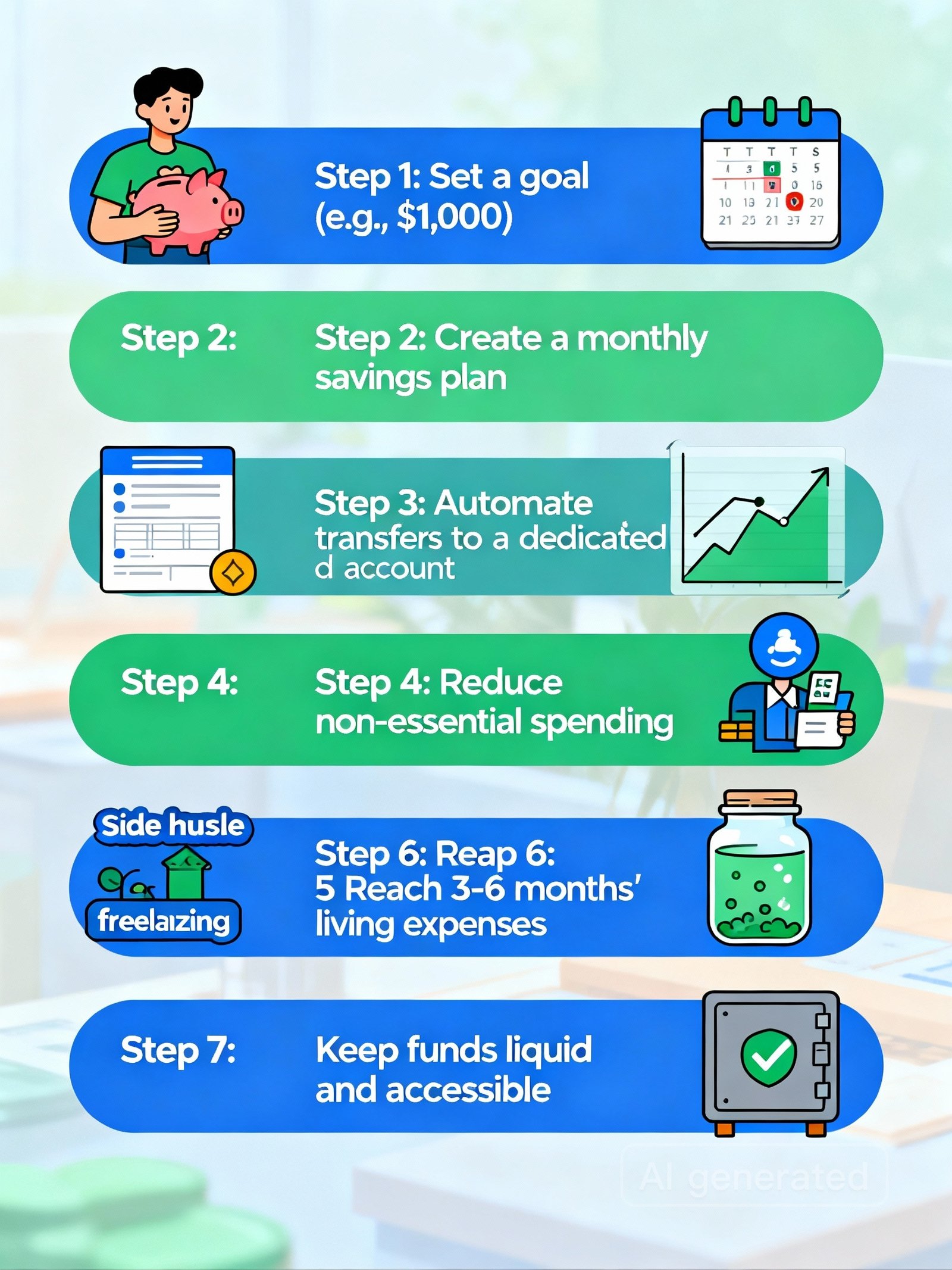 7-step guide to building an emergency fund from scratch